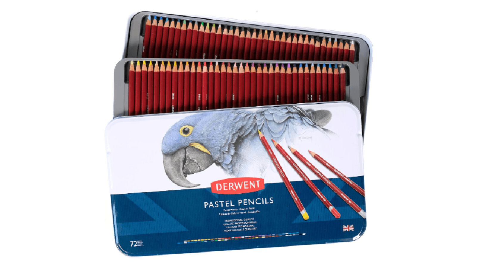 Derwent Professional 72 Pastel Colour Tin Pencil