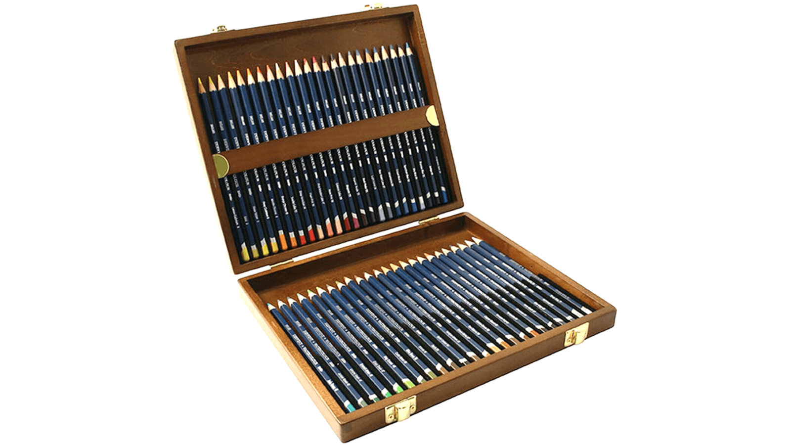 Derwent Set of 48 Assorted Watercolour Pencil Wooden Box 