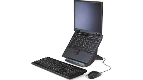 3M LX550 Black Adjustable Height Vertical Laptop Riser Stand | Harvey ...