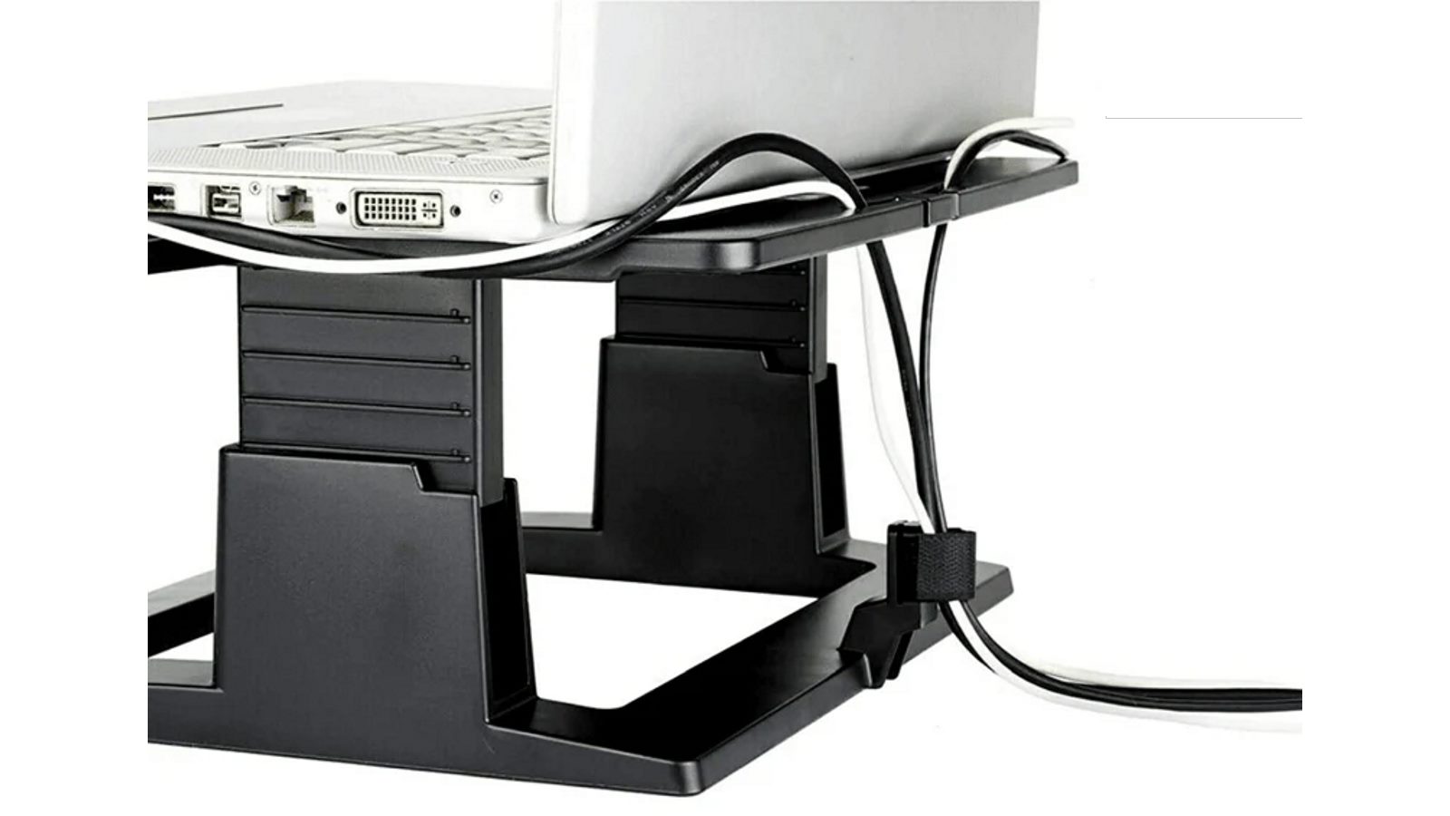 3M LX500 Laptop Stand Height Adjustable Riser - Black | Harvey Norman