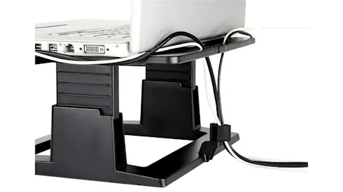 3M LX500 Laptop Stand Height Adjustable Riser - Black | Harvey Norman