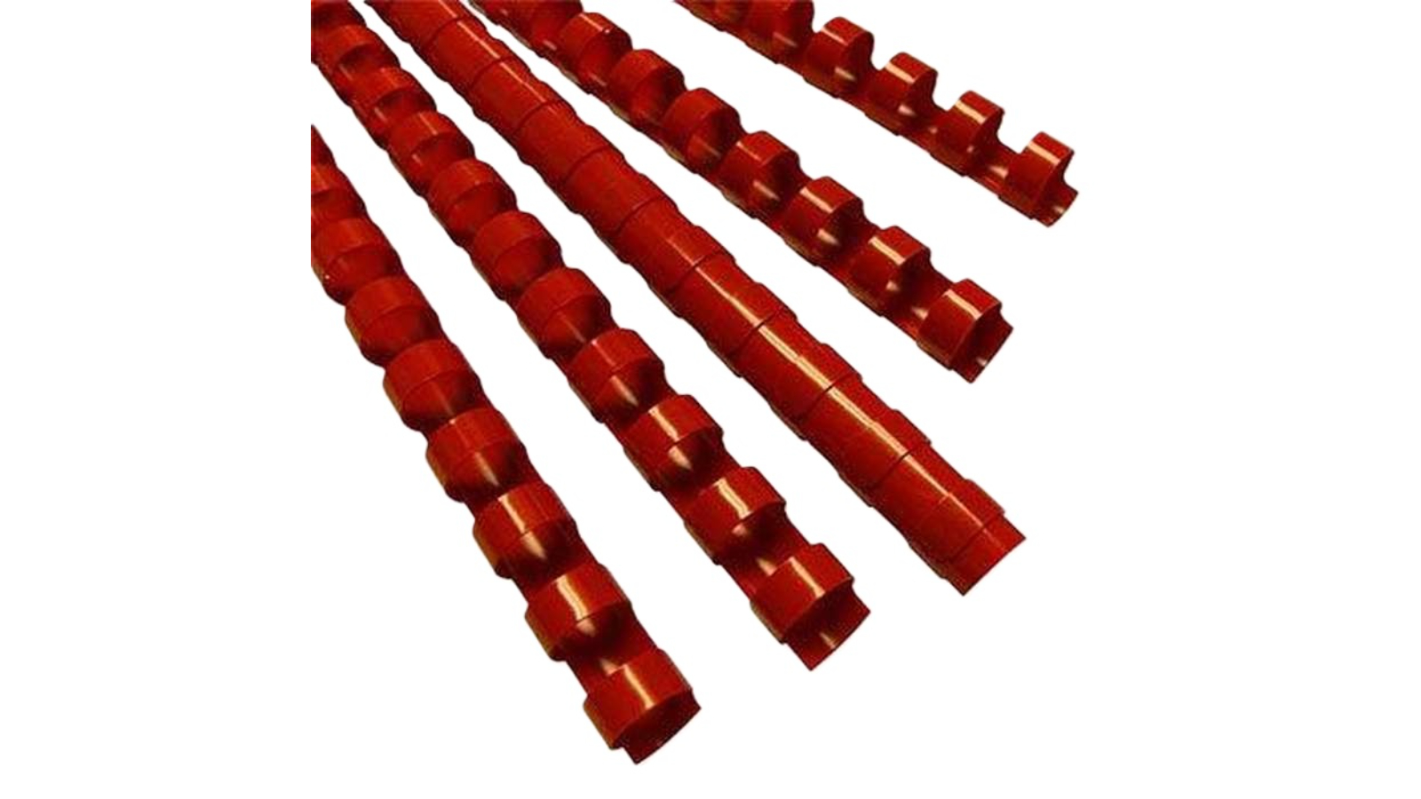 GBC Pack of 100 21 Loop 0.1cm A4 Plastic Binding Comb - Red