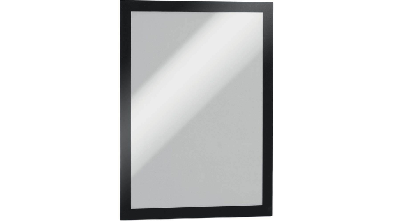 Durable Pack of 2 Duraframe Adhesive Back A4 Sign Holder - Black