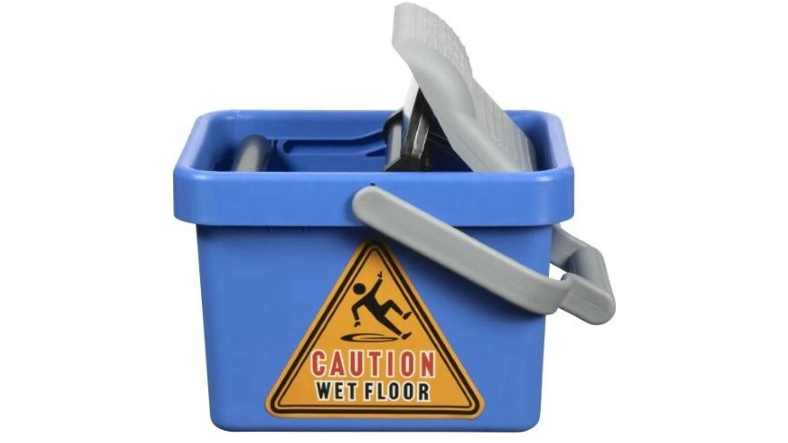 Cleanlink 9 Litre Mop Bucket Plastic Wringer - Blue