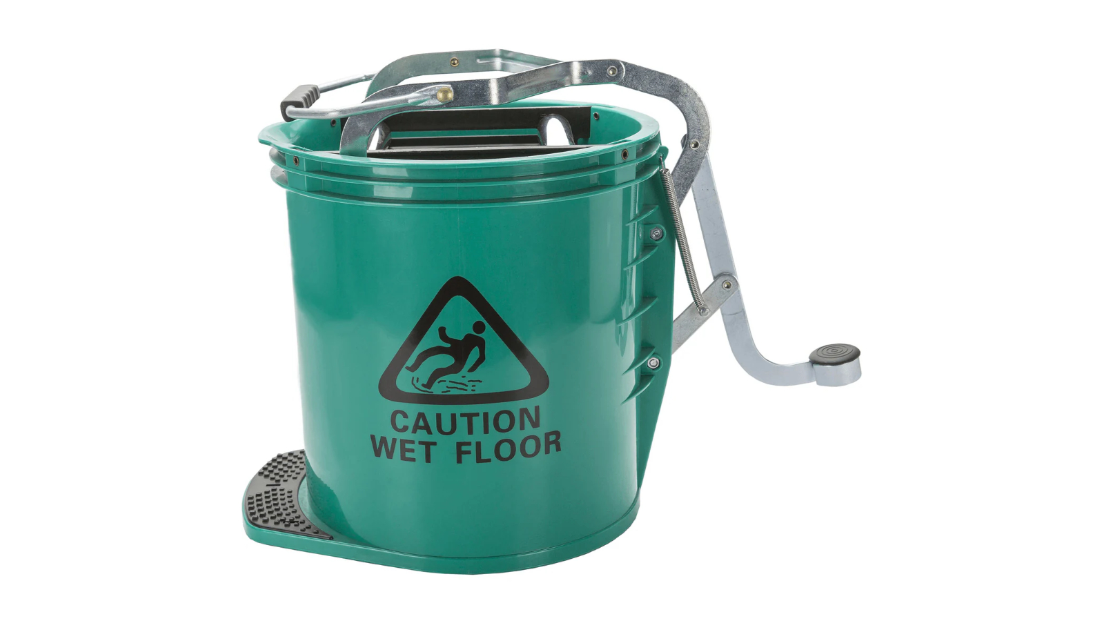 Cleanlink 16 Litre Heavy Duty with Metal Wringer Mop Bucket - Green
