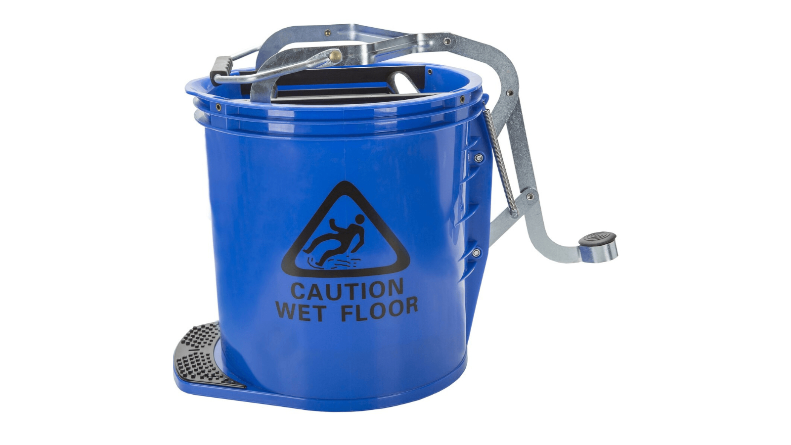 Cleanlink 16 Litre Heavy Duty with Metal Wringer Mop Bucket - Blue