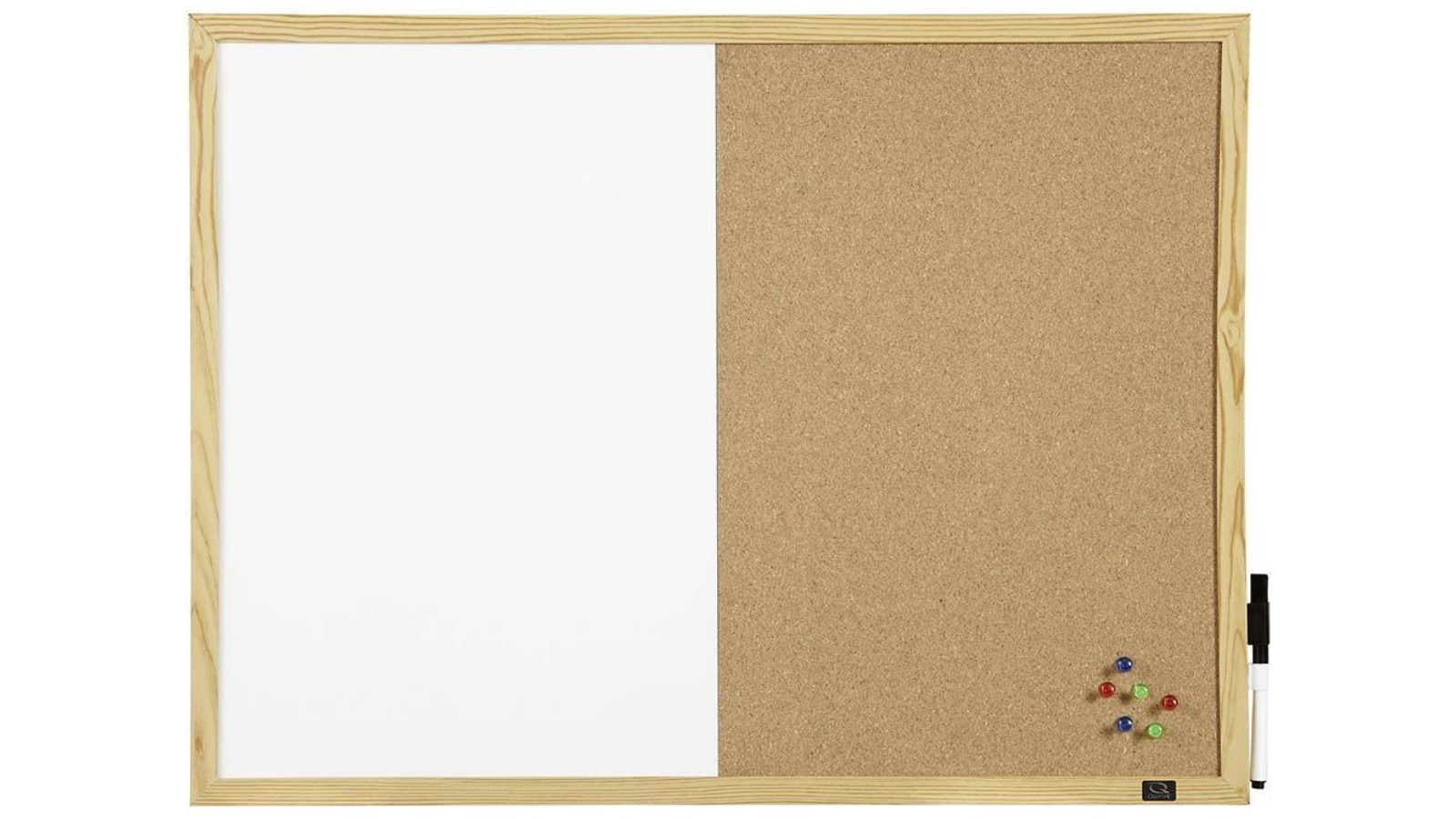 Quartet Pine Frame Combination Board - 90 x 60cm