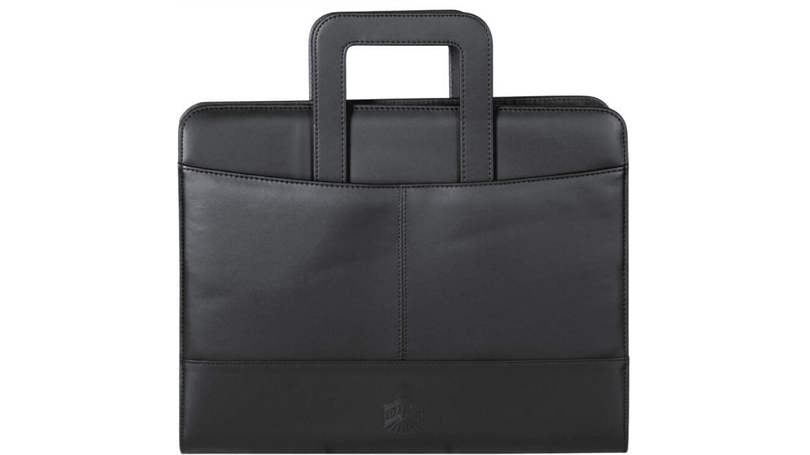 Spirax A4 Retractable Handle Carry Executive Zippered Compendium - Black