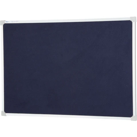 Quartet Blue Penrite Felt Bulletin Board Pinboard - 120 x 90cm