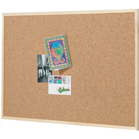 Quartet Economy Woodframe Cork Board - 60 x 90cm