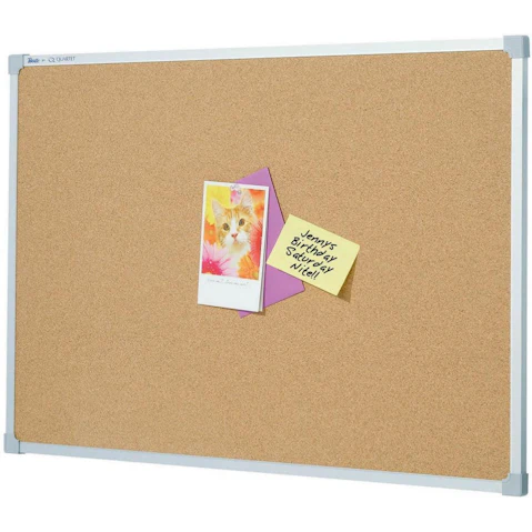 Quartet Aluminium Frame Penrite Corkboard Pin Board