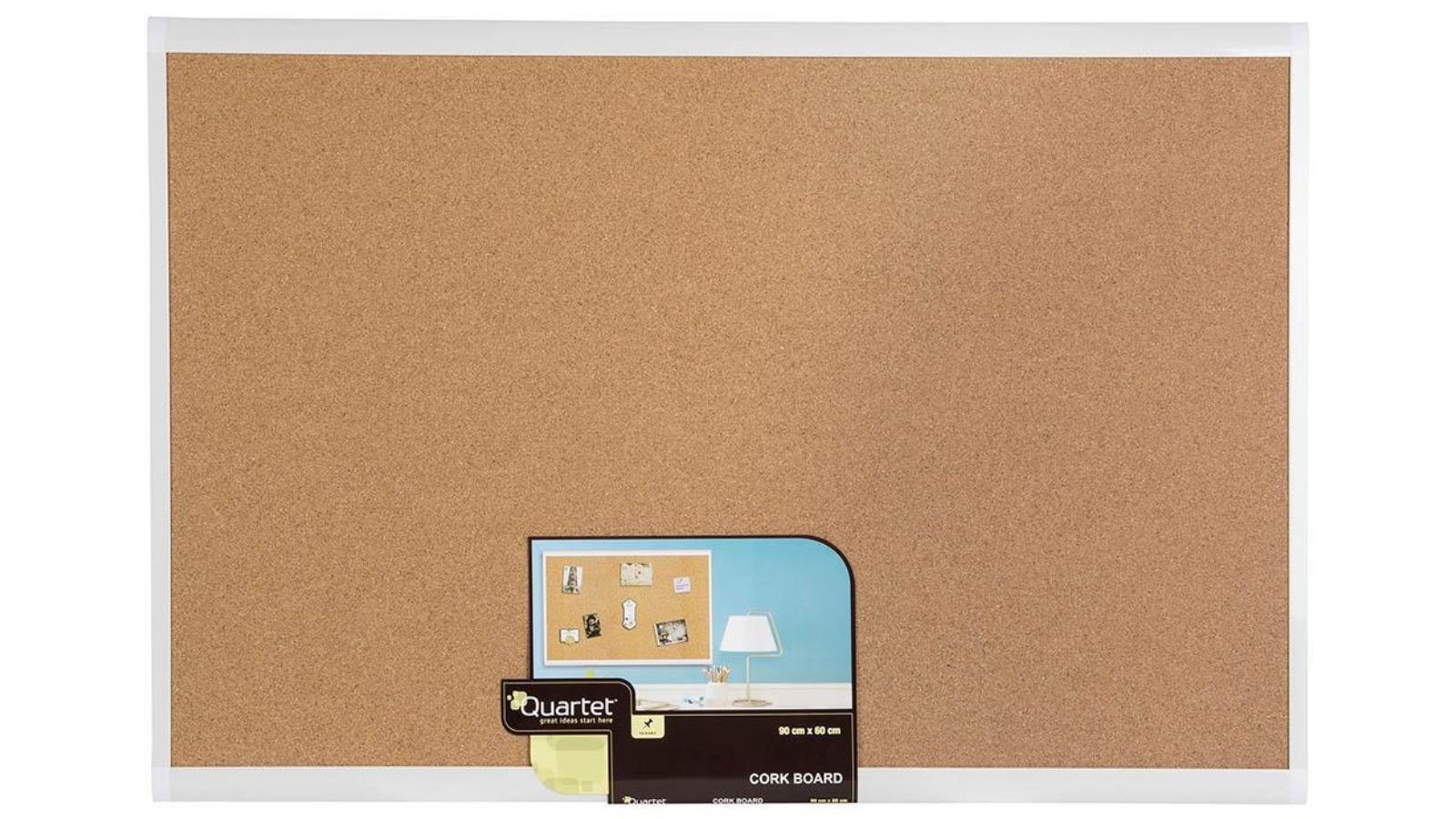 Quartet White Frame Basics Corkboard Pin Board - 60 x 90cm