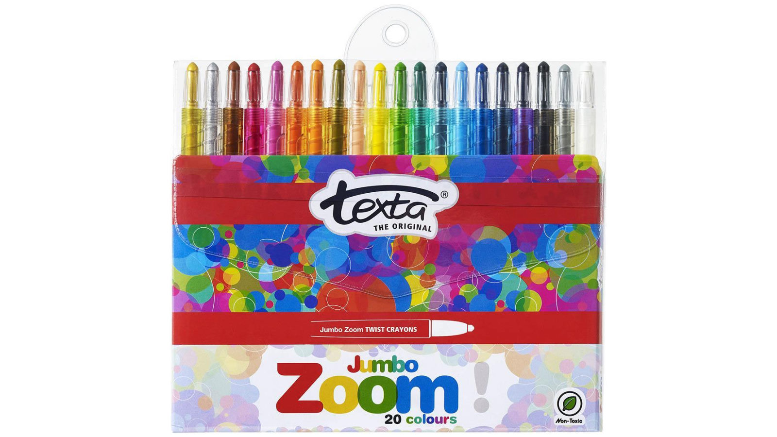 Texta Pack of 20 Jumbo Zoom Crayons Wallet