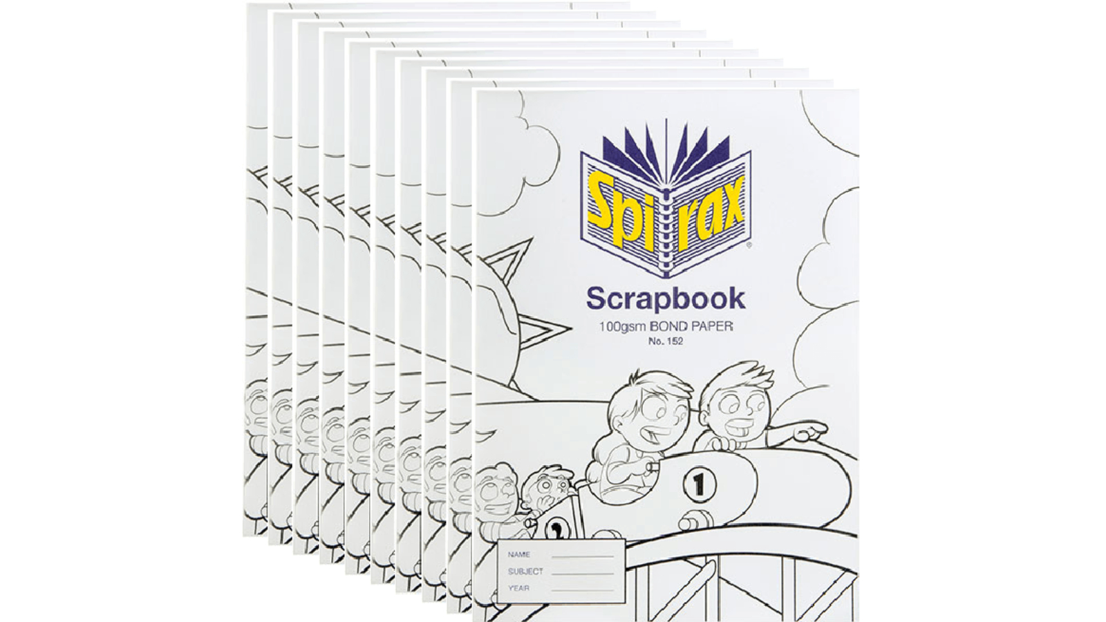 Spirax Pack of 10 152 Scrapbook - 64 Page