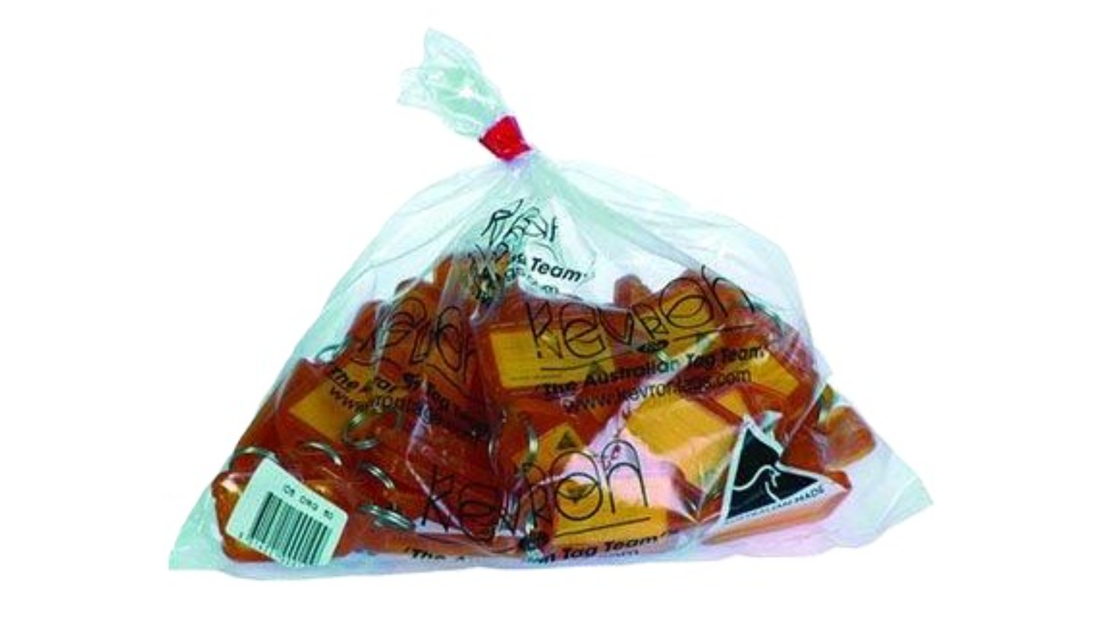 Kevron Pack of 50 Orange Key Tag