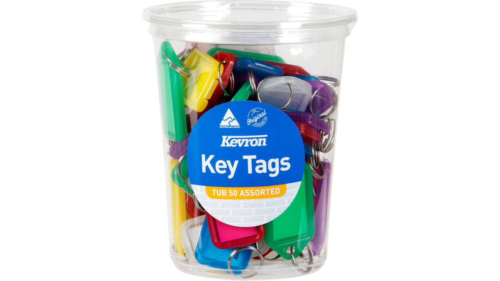 Kevron ID5 Pack of 50 Assorted Disposable Key Tag