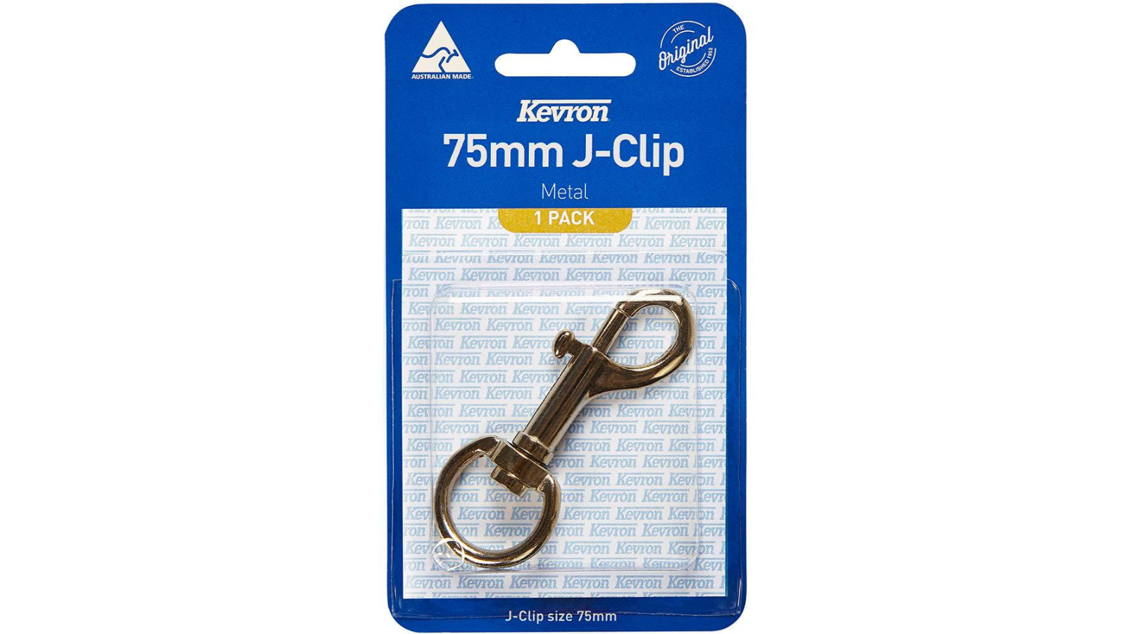 Kevron AL1057 0.75cm Metal J-Clip Key Tag