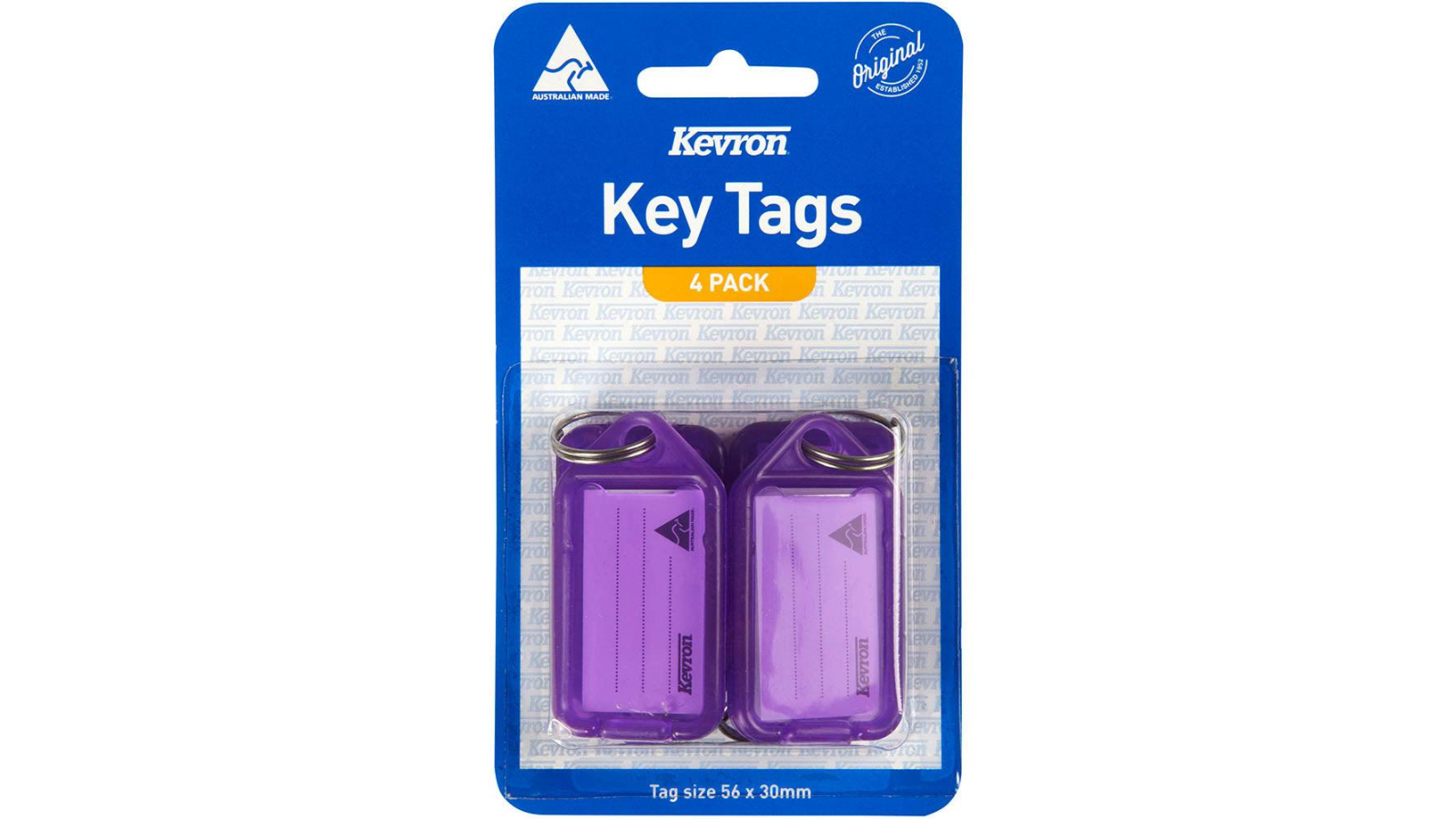 Kevron ID5 Pack of 4 Lilac Key Tag