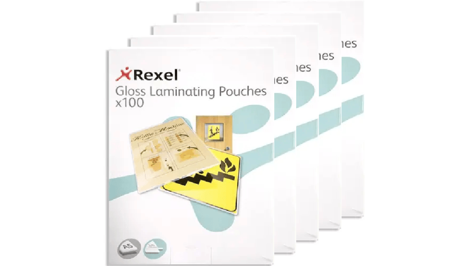 Rexel Pack of 5 x 100 75 Micron A5 Clear Laminating Pouch