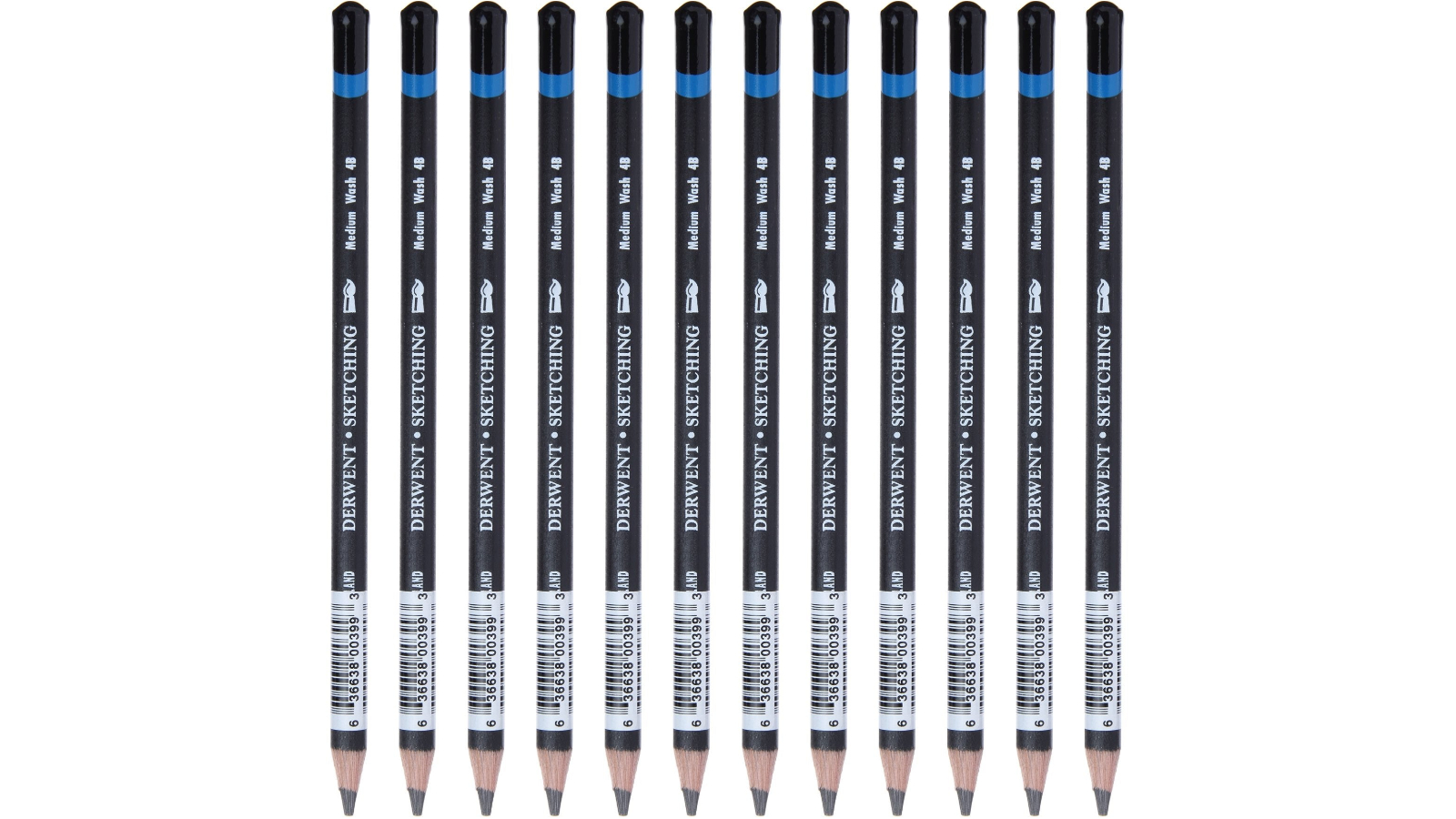 Derwent Pack of 12 Watersoluble Sketching Pencil 4B