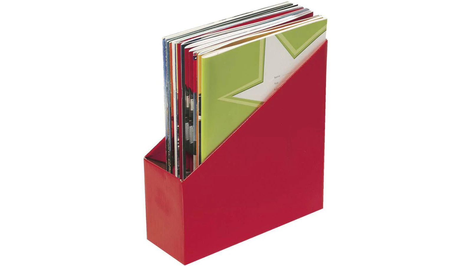 Marbig Pack of 5 Small Book Box - Red