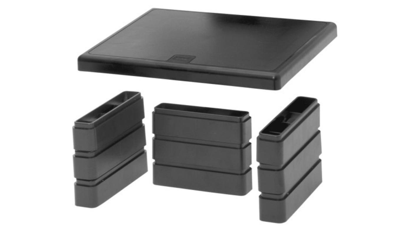Dac Height Adjustable Black Universal Monitor Stand Riser | Harvey Norman