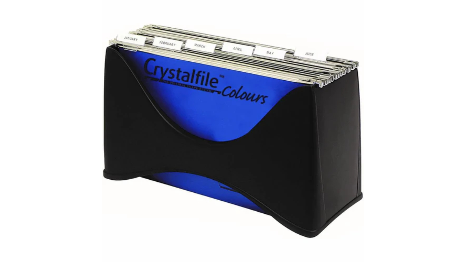 Crystalfile Enviro Desktop Filer Organizer - Black