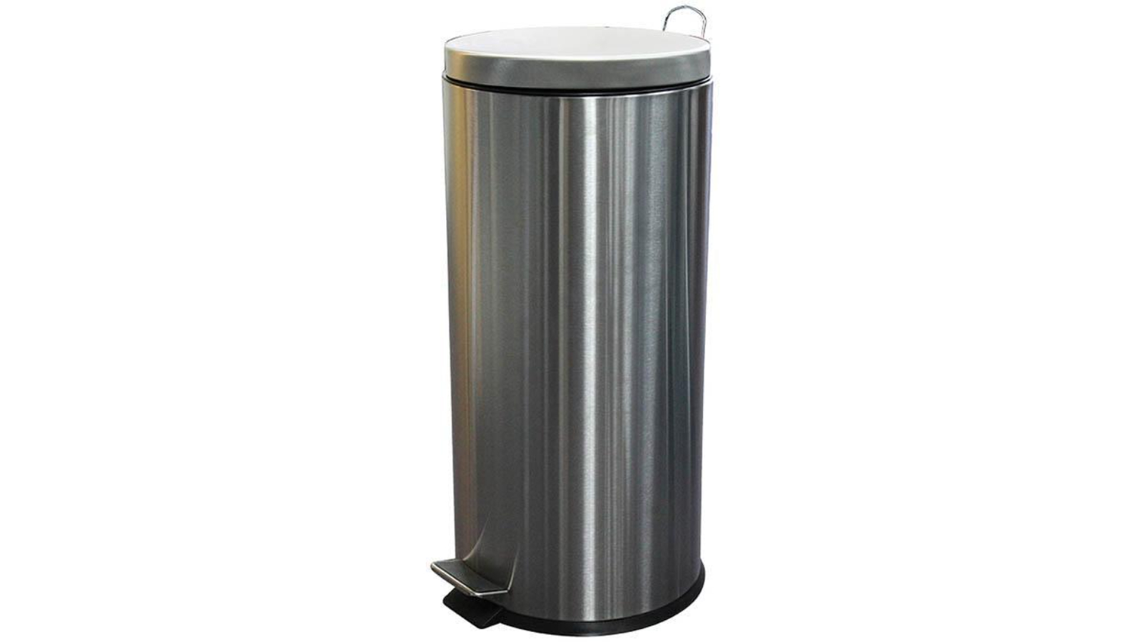 Compass 30 Litre Stainless Steel Round Pedal Bin