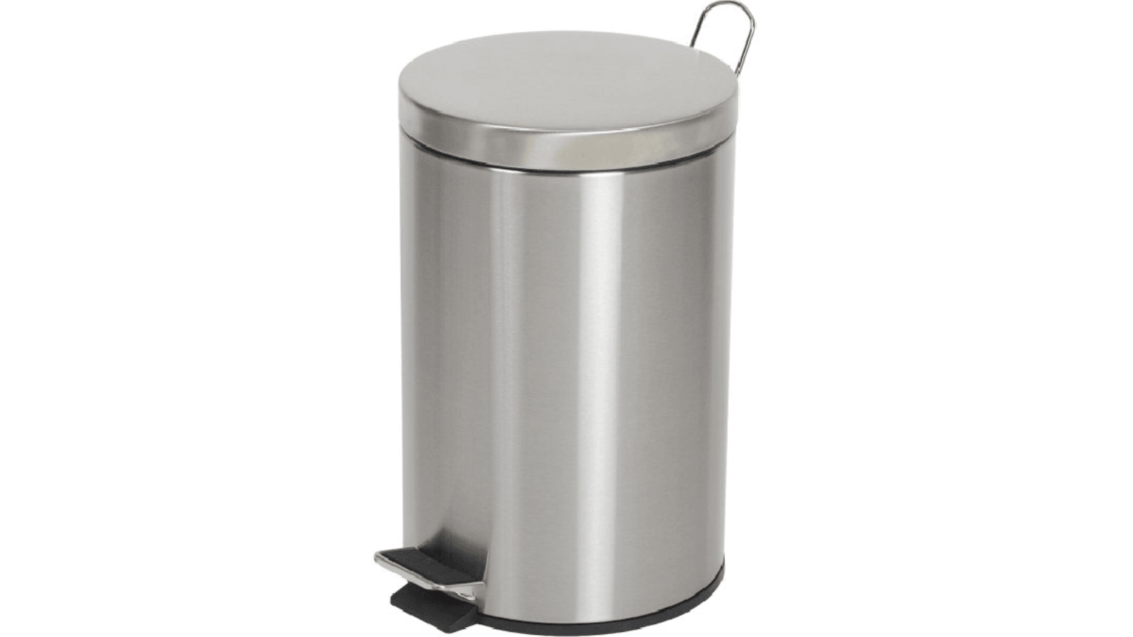 Compass Stainless Steel Round Pedal Bin - 12L