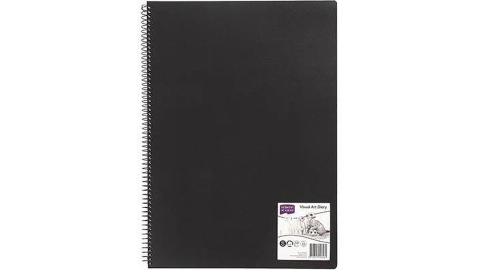 Derwent A3 Black Portrait Academy Visual Art Diary - 120 Page