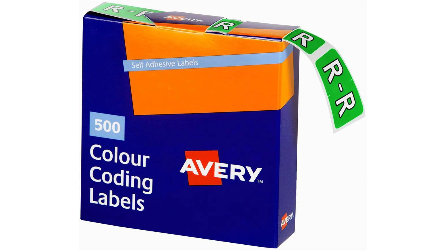 Avery 43218 Pack of 500 2.5 x 3.8cm R Side Tab Colour Coding Label - Light Green