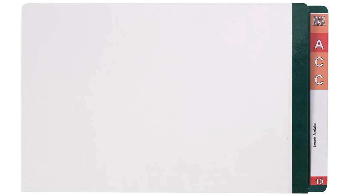 Avery 42535 Box of 100 Legal Lateral File with Dark Green Tab