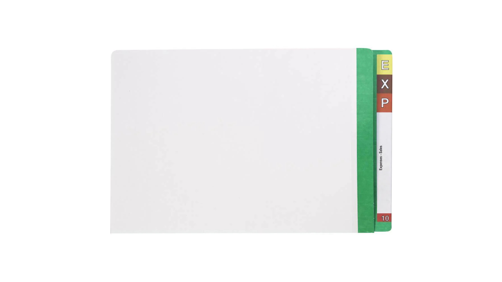 Avery Box of 100 Lateral Legal File with Mylar Light Green Tab Box ...