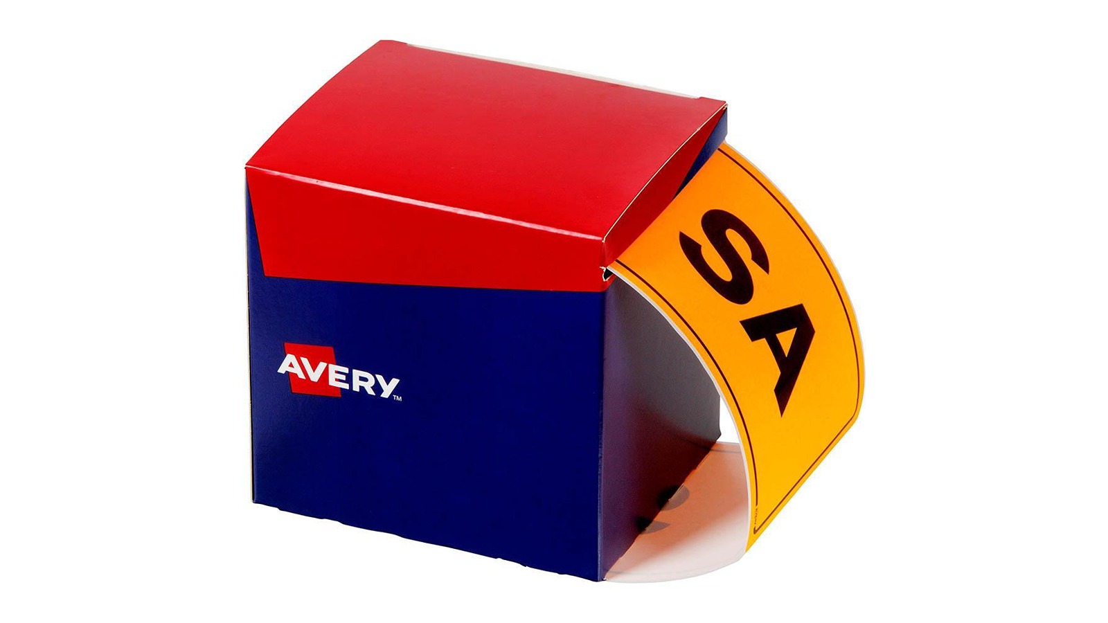Avery Pack of 500 Fluoro Orange SA State Identification Label