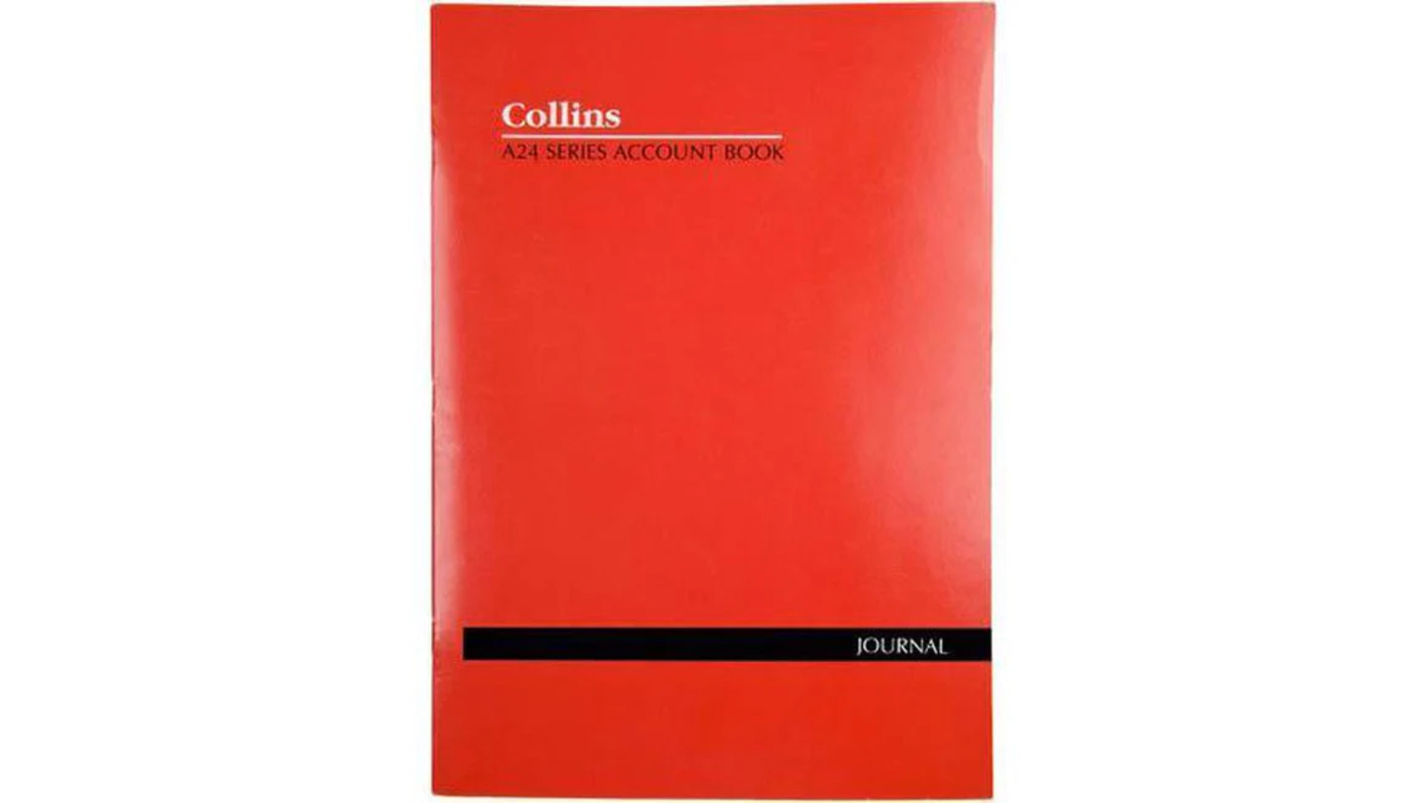 Collins-Debden A24 A4 Leaf Stapled Series Account Journal Book - Red