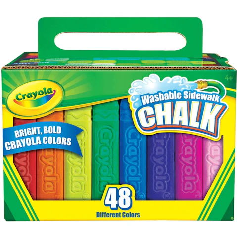 Crayola 48-Pack Washable Sidewalk Chalk Assorted Pack