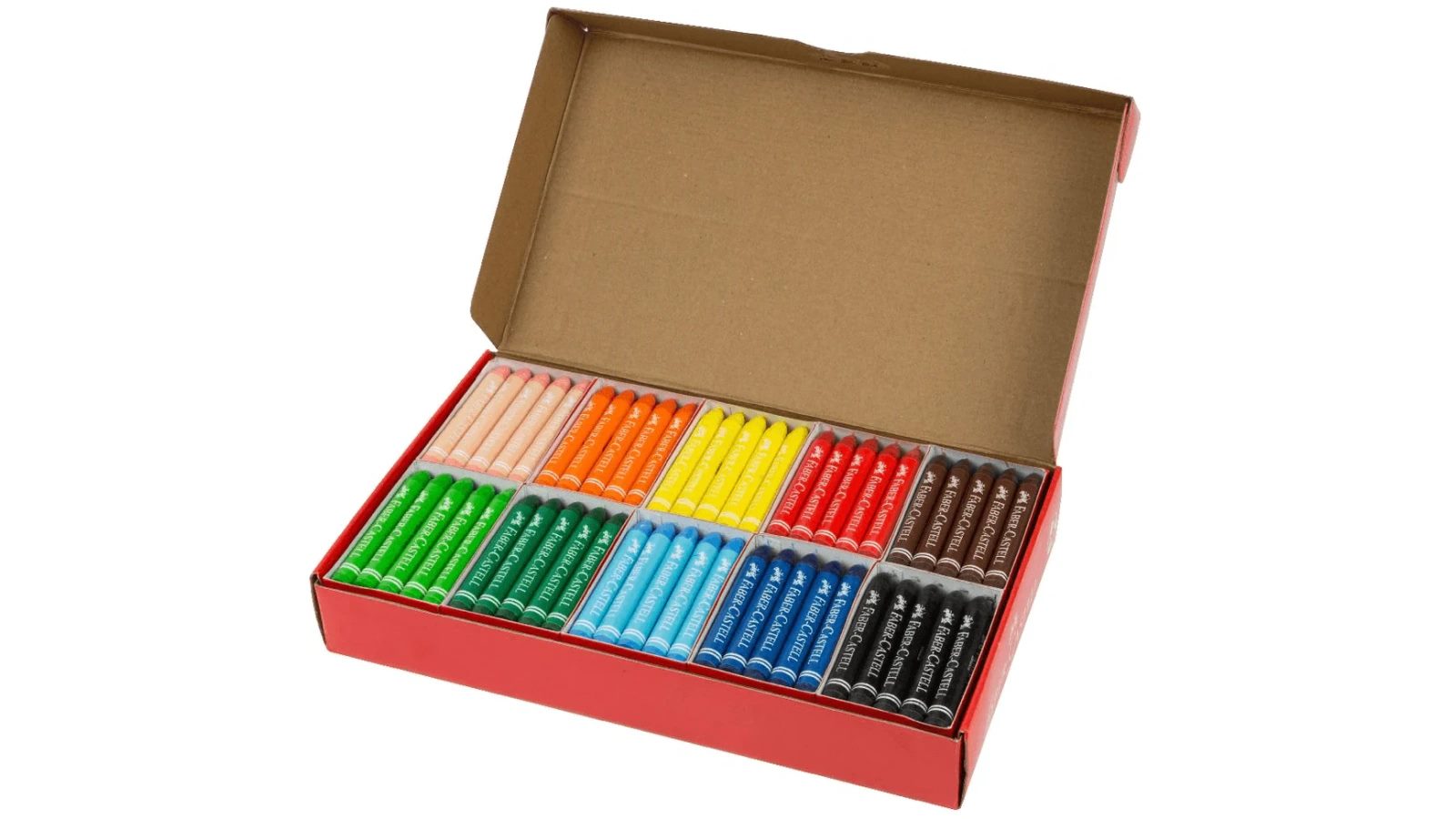 Faber-Castell Classpack of 200 Jumbo Wax Crayons Assorted