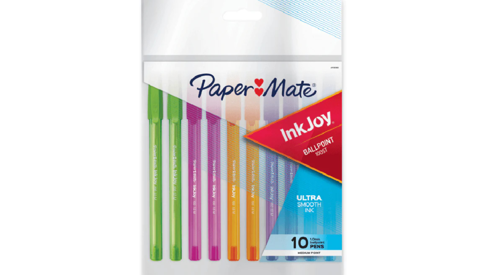 Papermate Pack of 10 Inkjoy 100 Medium Ballpoint Pen Assorted Fashion