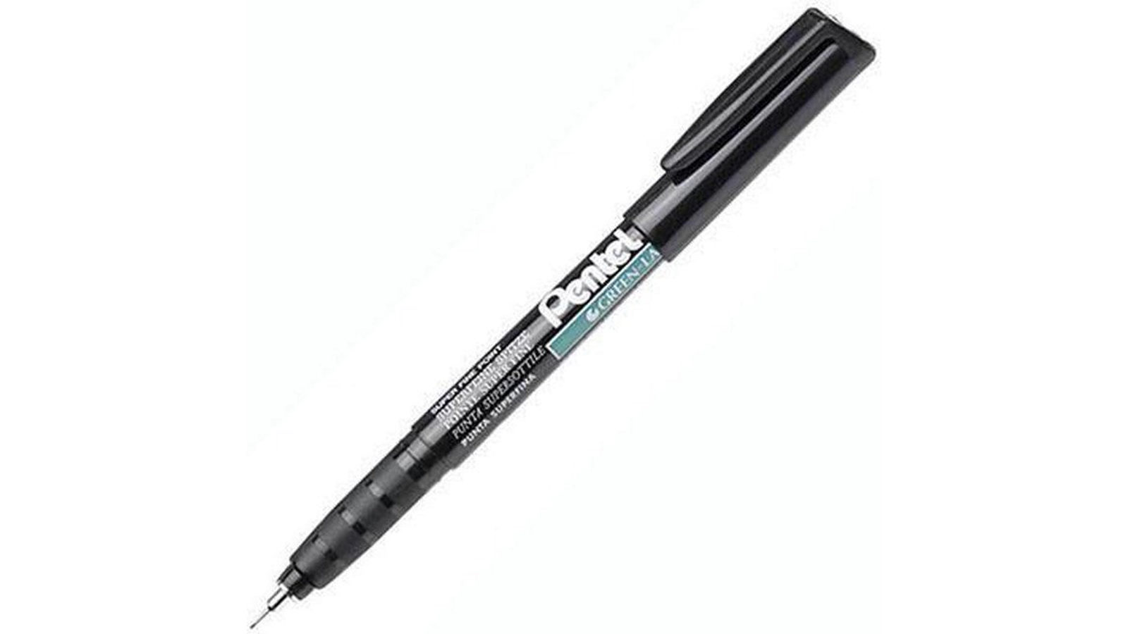 Pentel Nmf50 0.05cm Green Label Permanent Marker - Black
