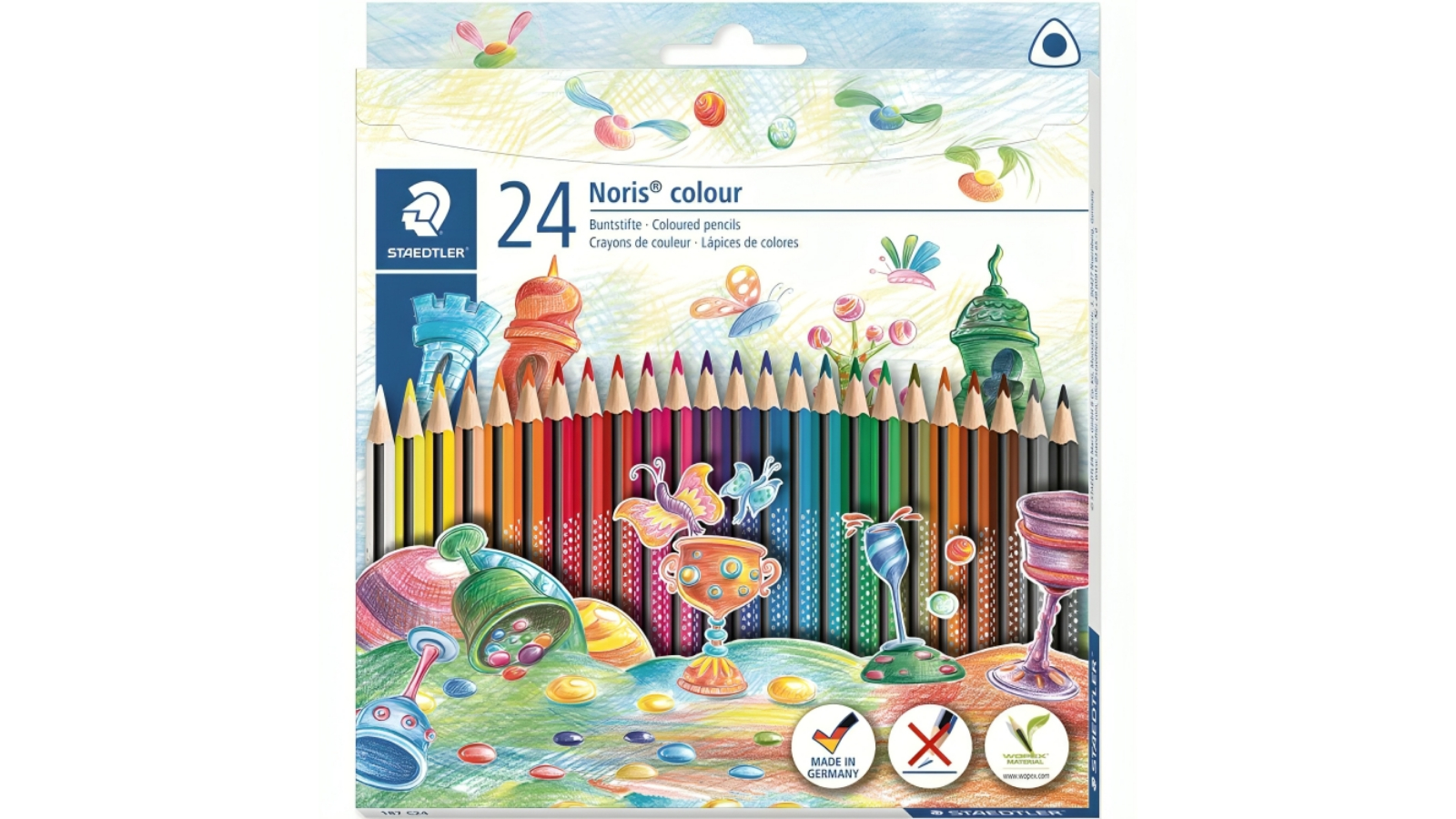 Staedtler Box of 24 Noris Colour Triangular Pencil