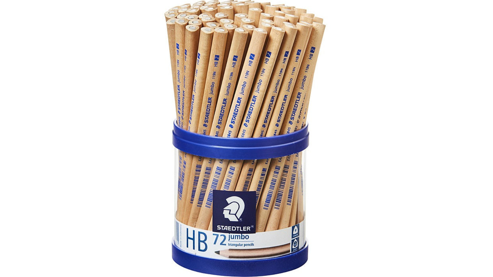 Staedtler Hb Tub 72 Natural Jumbo Triangular Pencil