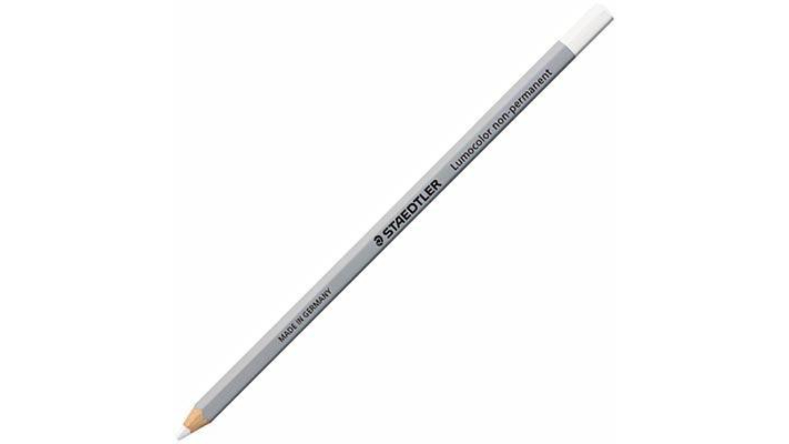 Staedtler Set of 12 Lumocolor Non-Permanent Glasochrom Pencil - White