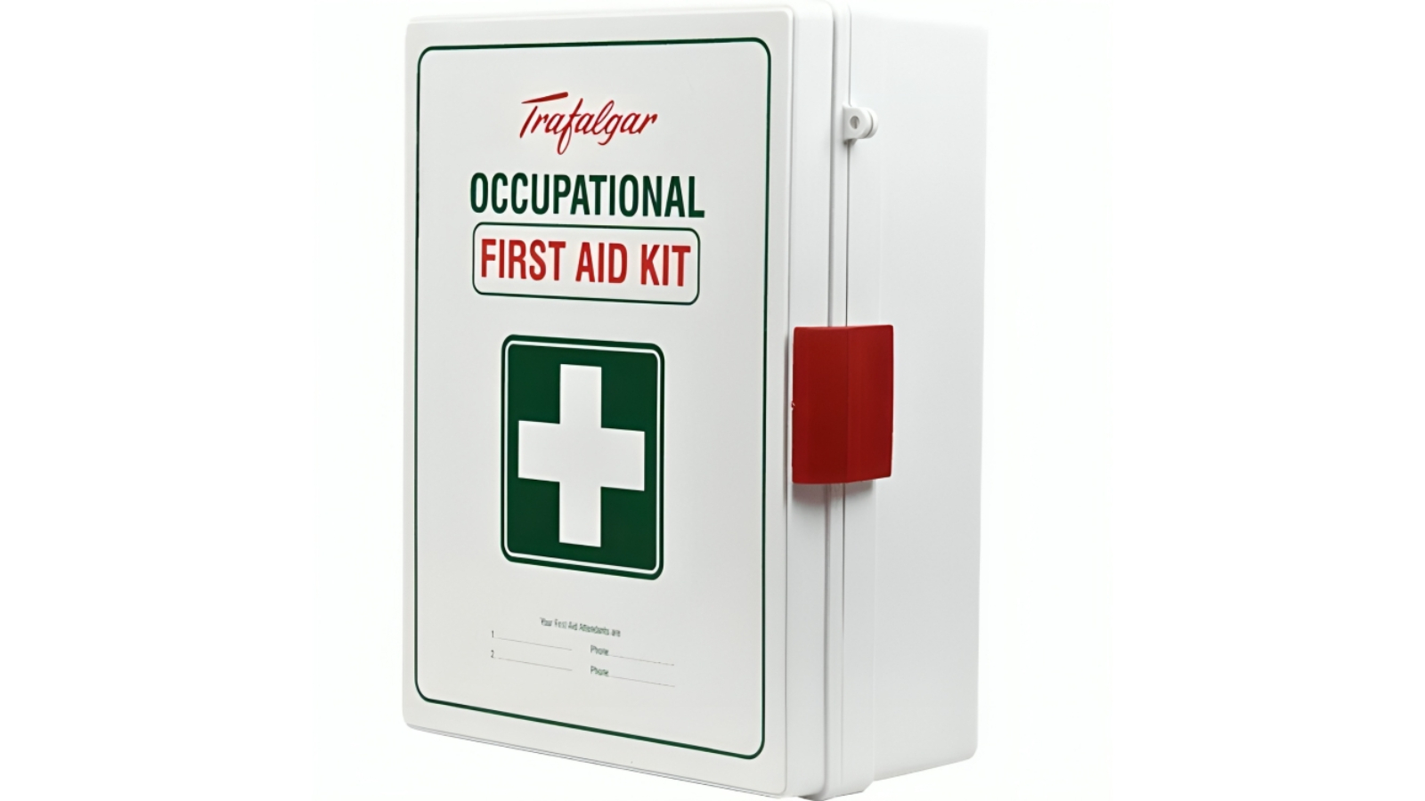Trafalgar National Workplace Wall Mount ABS Case First Aid Kit