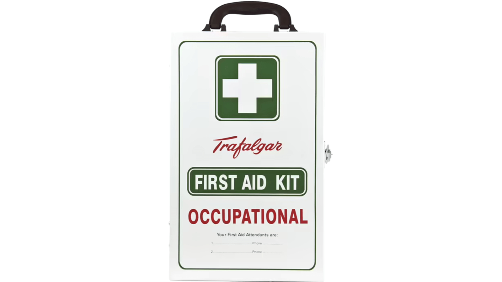 Trafalgar Occupational National Workplace Wall Mount Metal First Aid Kit