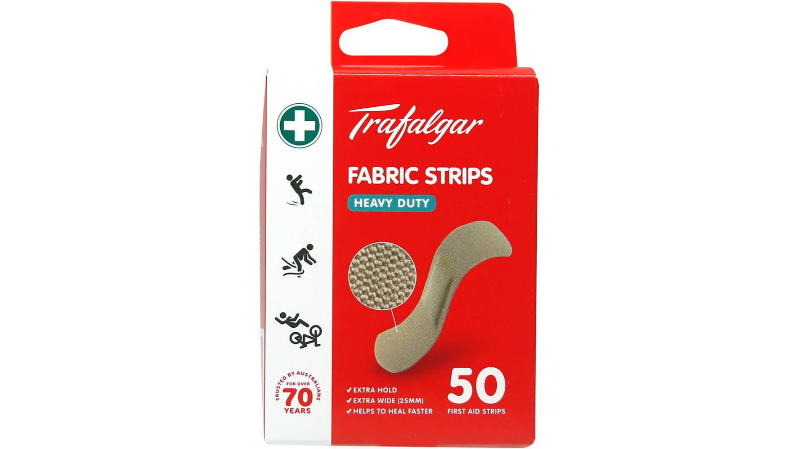 TrafalgarHeavy Duty 7.2 x 2.5cm Fabric Strip - Pack of 50 