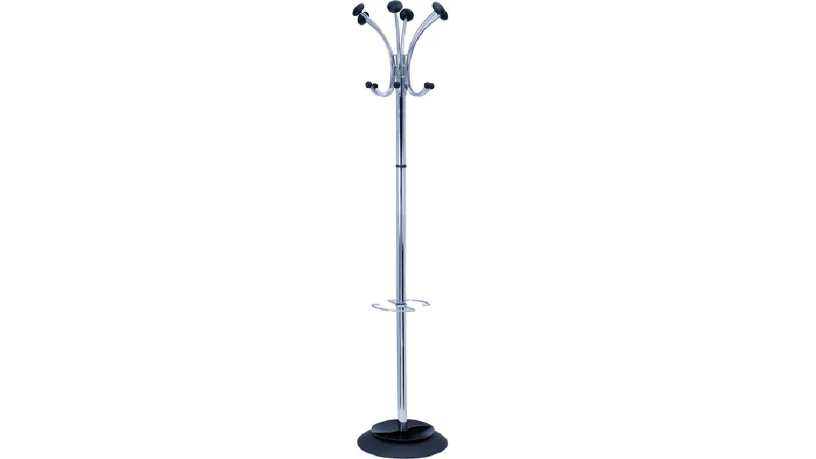 Alba Chromy Coat Rack for Jacket Umbrella Hats Cap - Chrome