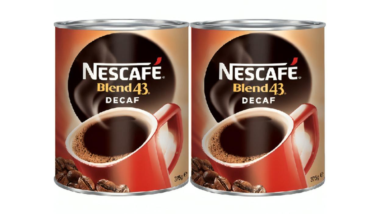 Nescafe 375g Blend 43 Decaf Instant Coffee - Pack of 2
