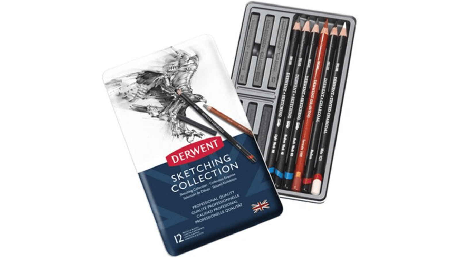 Derwent Set of 12 Sketching Mixed Pencil Block