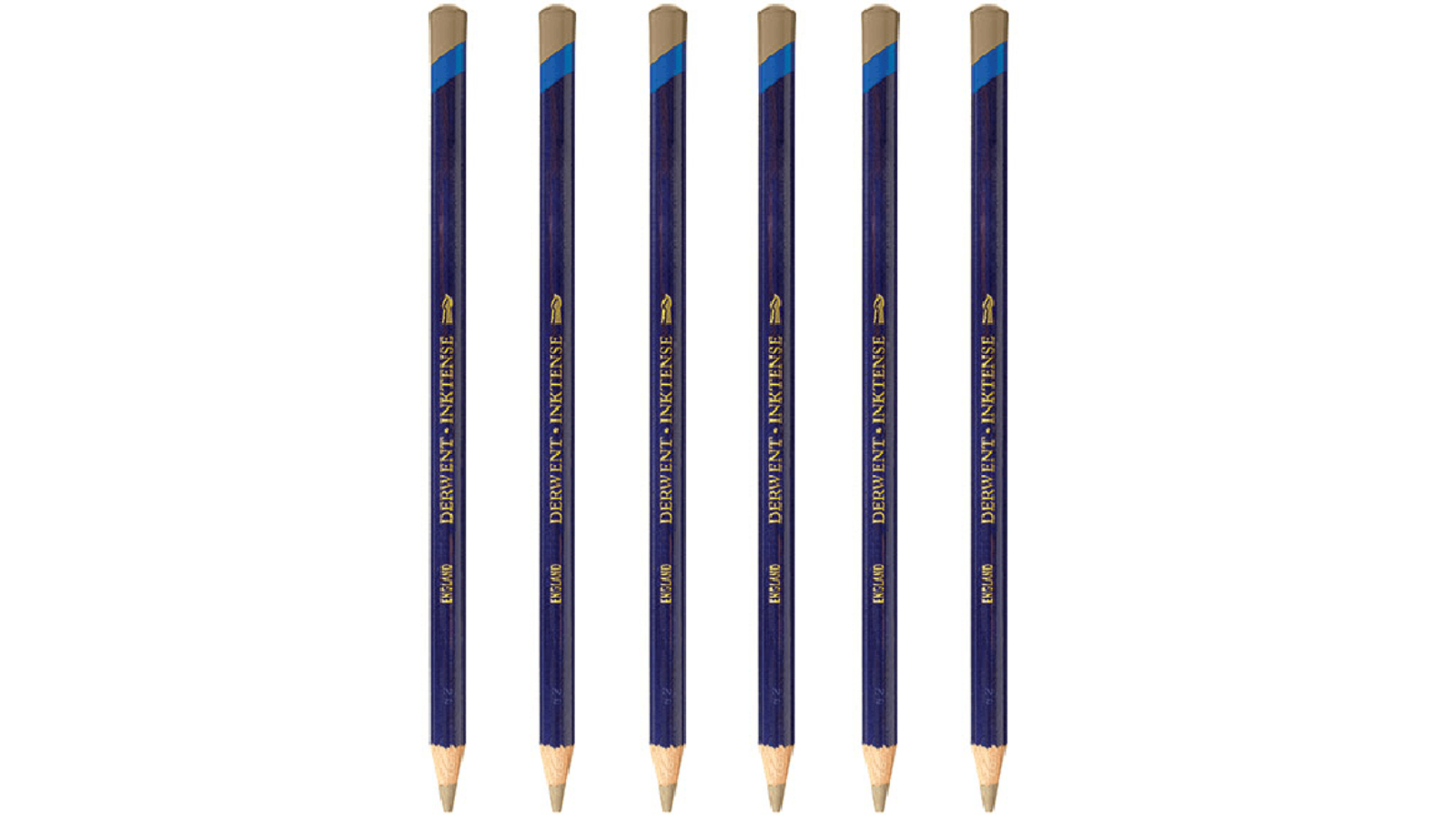 Derwent 1710 Pack of 6 Inktense Pencil - Amber