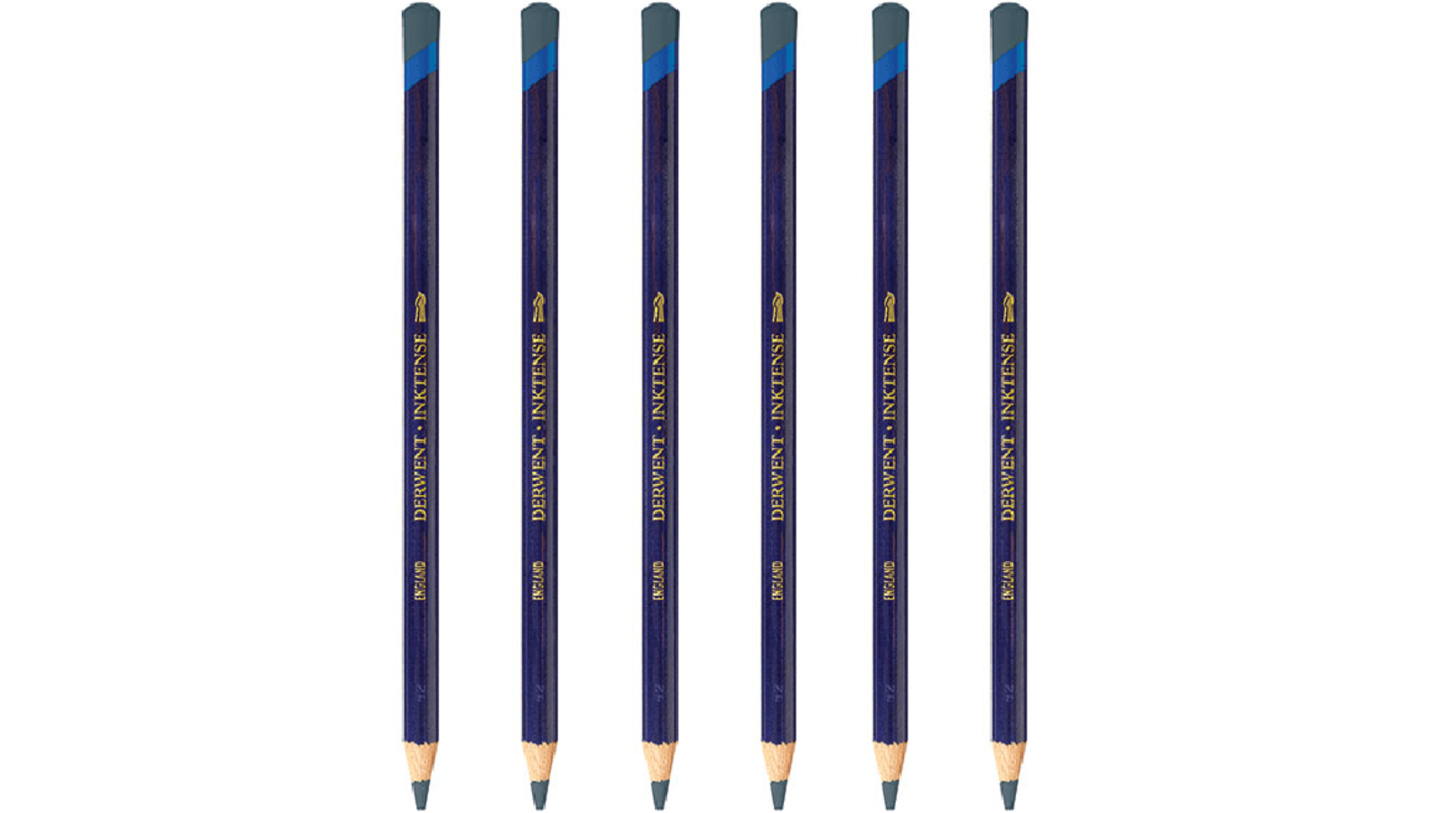 Derwent 2030 Pack of 6 Inktense Pencil - Chinese Ink